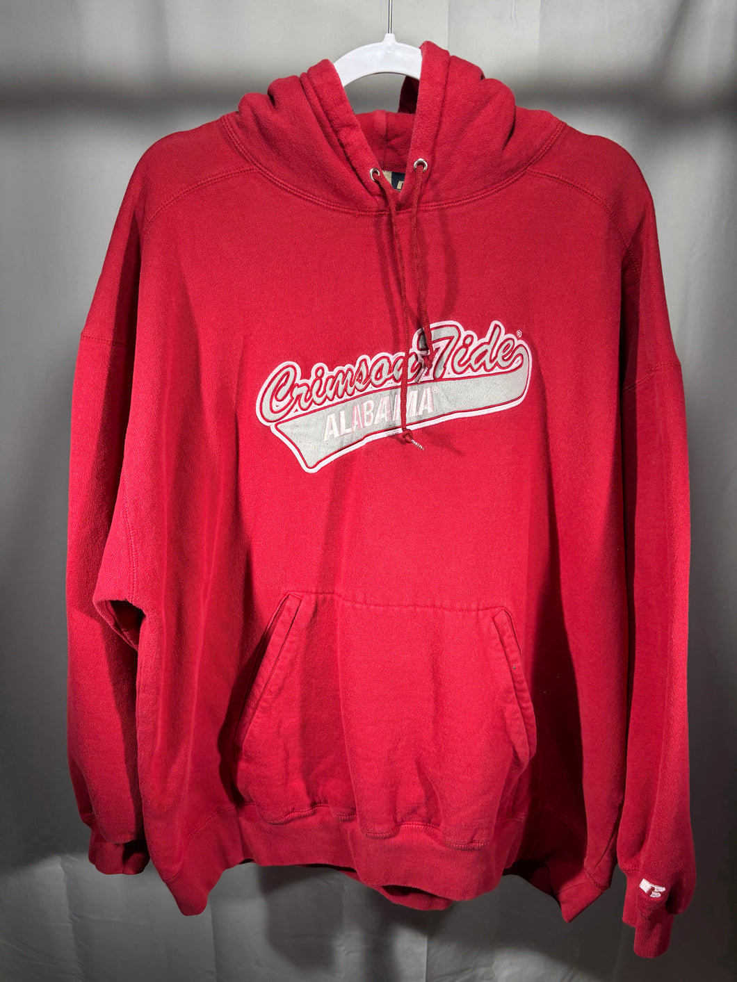 Vintage Alabama X Russell Team Issue Crimson Hoodie Sweatshirt XXL 2XL