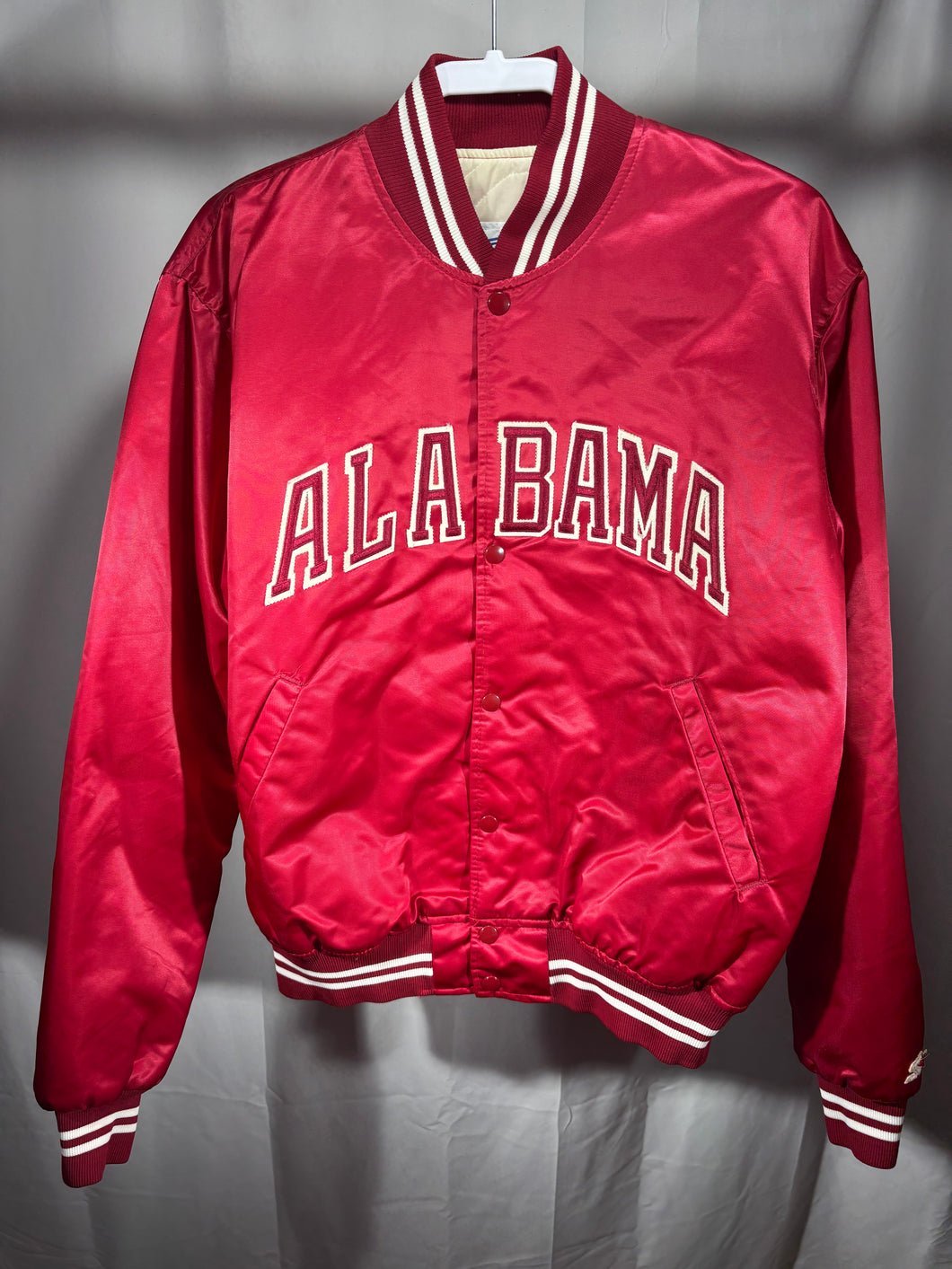 Vintage Starter X Alabama Satin Bomber Jacket Large
