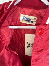 Load image into Gallery viewer, Vintage Alabama X Chalk Line Satin Crimson Bomber Jacket Boxy Large
