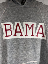 Load image into Gallery viewer, 1970's Bama Grey Hoodie Sweatshirt Boxy Small

