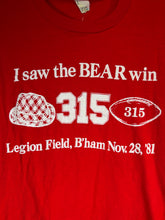 Load image into Gallery viewer, 1981 315th Win Coach Bryant T-Shirt Small
