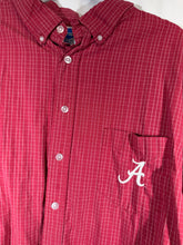 Load image into Gallery viewer, Alabama X NCAA Crimson Striped Button Down Shirt 2XL XXL
