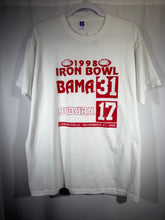 Load image into Gallery viewer, 1998 Iron Bowl Legion Field White T-Shirt M/L
