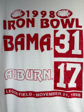 Load image into Gallery viewer, 1998 Iron Bowl Legion Field White T-Shirt M/L
