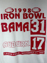 Load image into Gallery viewer, 1998 Iron Bowl Legion Field White T-Shirt M/L
