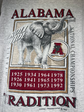 Load image into Gallery viewer, Vintage Alabama Crest Grey Henley Shirt Large
