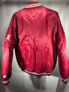 Vintage Alabama X Starter Crimson Bomber Jacket Large