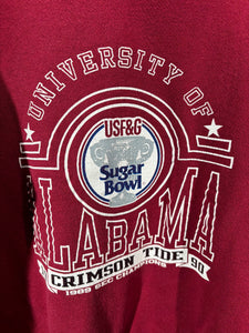 1989 SEC Champs Crimson Crewneck Sweatshirt Medium