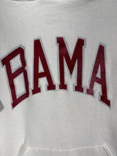 Load image into Gallery viewer, Vintage Bama X Russell Spellout White Hoodie Sweatshirt Small
