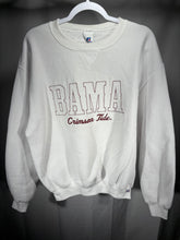 Load image into Gallery viewer, Vintage Bama X Russell White Embroidered Crewneck Sweatshirt Medium
