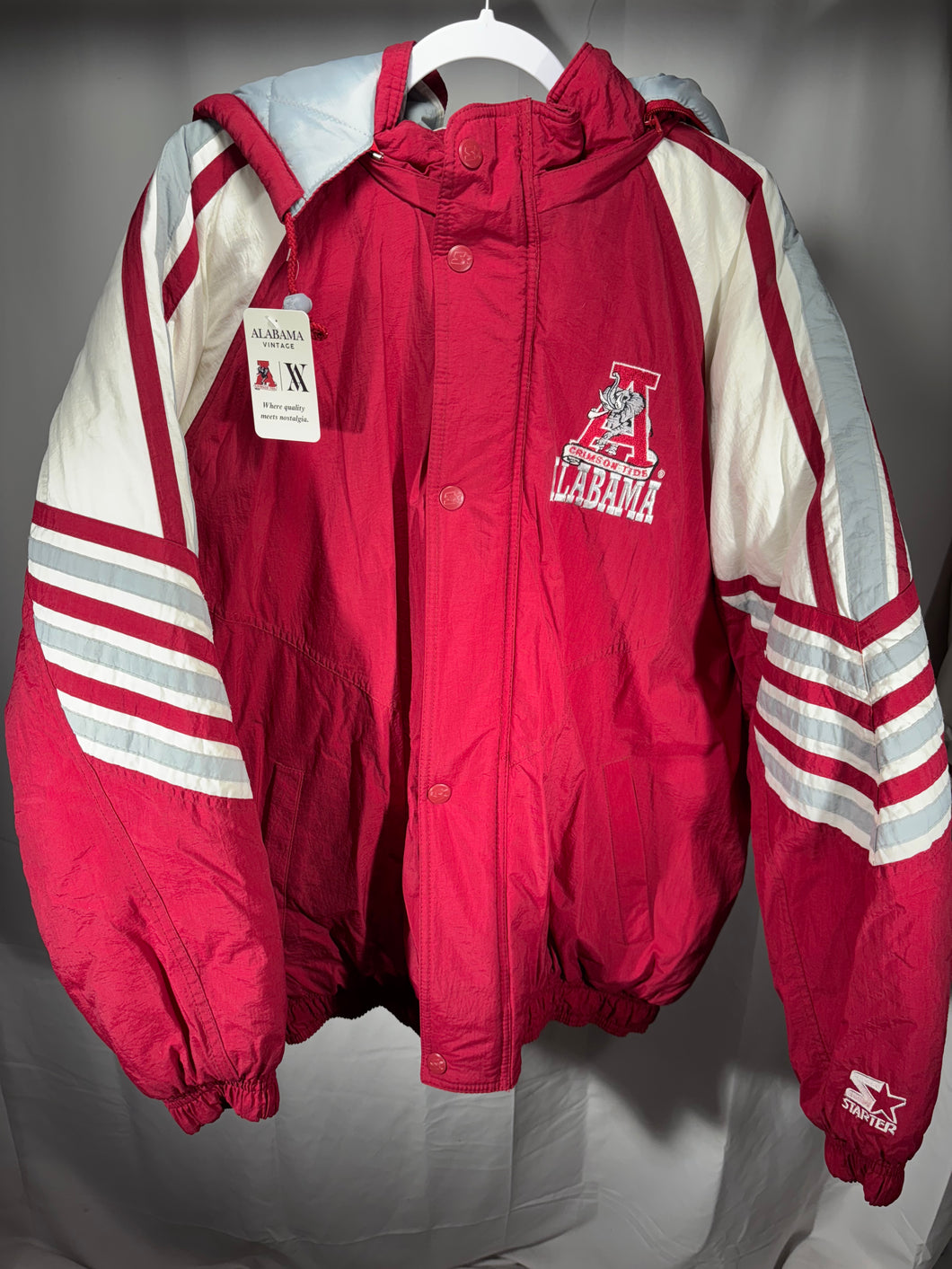 Vintage Alabama X Starter Puffer Jacket XL