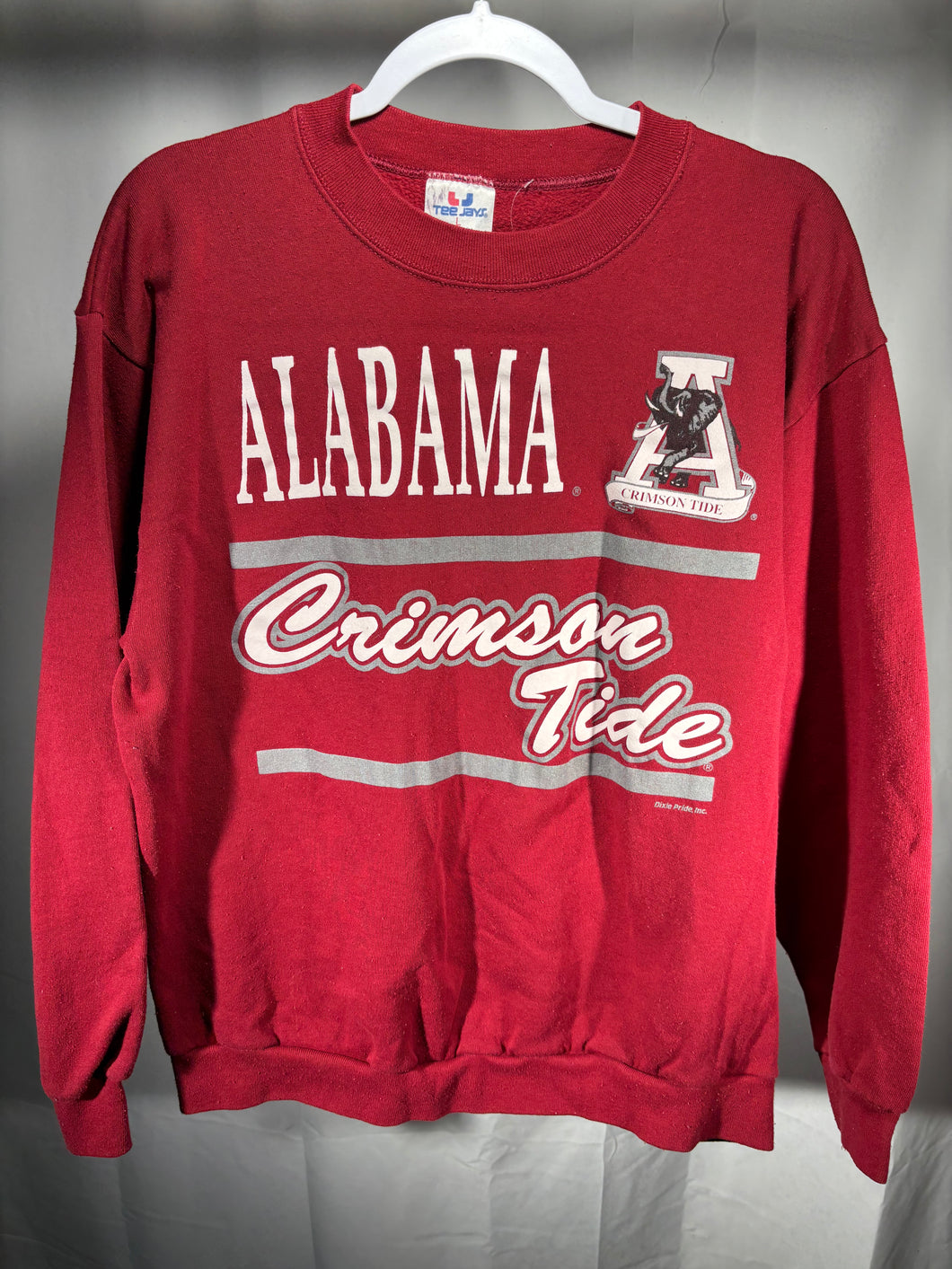 Vintage Alabama X Tee Jays Crimson Crewneck Sweatshirt Medium