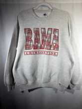 Load image into Gallery viewer, Vintage Bama X Russell Plaid Grey Crewneck Sweatshirt Large
