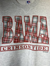 Load image into Gallery viewer, Vintage Bama X Russell Plaid Grey Crewneck Sweatshirt Large
