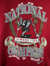 Load image into Gallery viewer, 1992 National Champs Crimson Crewneck Sweatshirt XL
