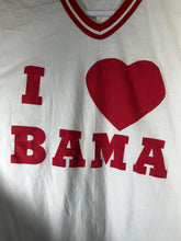 Load image into Gallery viewer, 1980's "I Love Bama" White Russell Shirt Small
