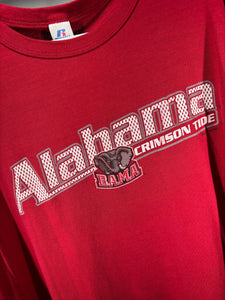 Vintage Alabama X Russell Crimson T-Shirt XXL 2XL