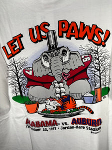 1997 Iron Bowl Game Day White T-Shirt Medium