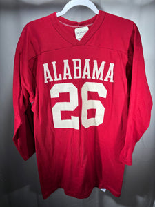 1980's Alabama Football Jersey 3/4 Length Shirt Large