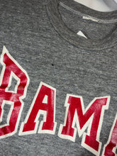 Load image into Gallery viewer, 1970's Bama X Russell Spellout Grey Cropped T-Shirt Youth Medium
