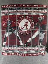 Load image into Gallery viewer, 2011 Alabama Football Schedule Grey T-Shirt Large
