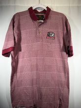 Load image into Gallery viewer, Vintage Alabama Houndstooth Crimson Polo Shirt Medium
