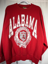 Load image into Gallery viewer, Vintage Alabama X Nutmeg Crest Crimson Crewneck Sweatshirt M/L
