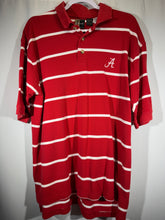 Load image into Gallery viewer, Alabama X Chiliwear Crimson Striped Polo Shirt Large

