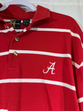 Load image into Gallery viewer, Alabama X Chiliwear Crimson Striped Polo Shirt Large
