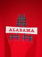 Load image into Gallery viewer, Vintage Alabama Plaid "A" Crimson Crewneck Sweatshirt Large
