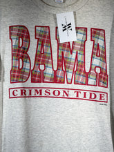 Load image into Gallery viewer, Vintage Bama X Russell Plaid Grey Spellout T-Shirt Large
