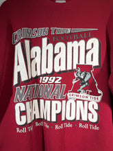 Load image into Gallery viewer, 1992 National Champs Crimson Crewneck Sweatshirt Large
