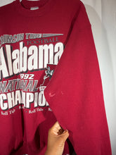 Load image into Gallery viewer, 1992 National Champs Crimson Crewneck Sweatshirt Large
