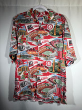 Load image into Gallery viewer, Vintage Alabama X Reyn Spooner Crimson Hawaiian Shirt Medium
