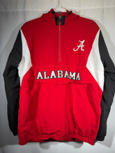 Load image into Gallery viewer, Alabama X Russell Red/White/Black Half Zip Pullover Small
