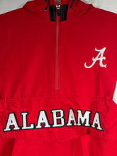 Load image into Gallery viewer, Alabama X Russell Red/White/Black Half Zip Pullover Small
