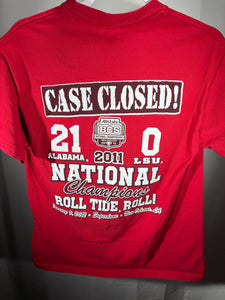 2011 National Champs Crimson T-Shirt Small