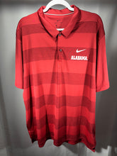 Load image into Gallery viewer, Nike Alabama Team Issued Striped Polo XXL 2XL
