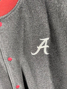 Nike Alabama Team Issued Grey Heavy Button Up Jacket XXL 2XL