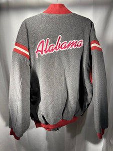 Nike Alabama Team Issued Grey Heavy Button Up Jacket XXL 2XL