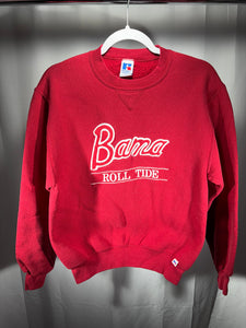 Vintage Bama Russell Athletic Crimson Crewneck Sweatshirt Youth Large