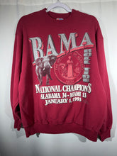 Load image into Gallery viewer, 1992 National Champs Crimson Crewneck Sweatshirt Medium
