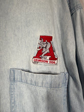 Load image into Gallery viewer, Vintage Alabama X Pro Edge Denim Button Down Shirt 2XL XXL
