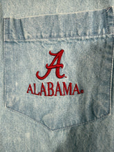 Load image into Gallery viewer, Alabama X Red Oak Denim Button Down Shirt XL
