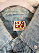 Load image into Gallery viewer, Alabama X Red Oak Denim Button Down Shirt XL
