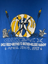Load image into Gallery viewer, 1997 Greek Life 'Outback' Blue T-Shirt Large
