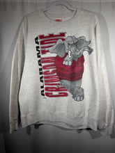 Load image into Gallery viewer, Vintage Alabama X Nutmeg Grey Big Al Crewneck Sweatshirt Boxy Medium
