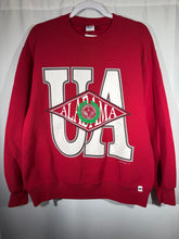 Load image into Gallery viewer, Vintage UA X Russell Crimson Graphic Crewneck Sweatshirt S/M
