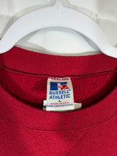 Load image into Gallery viewer, Vintage UA X Russell Crimson Graphic Crewneck Sweatshirt S/M
