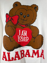 Load image into Gallery viewer, Vintage Alabama White Teddy Bear Crewneck Sweatshirt Large
